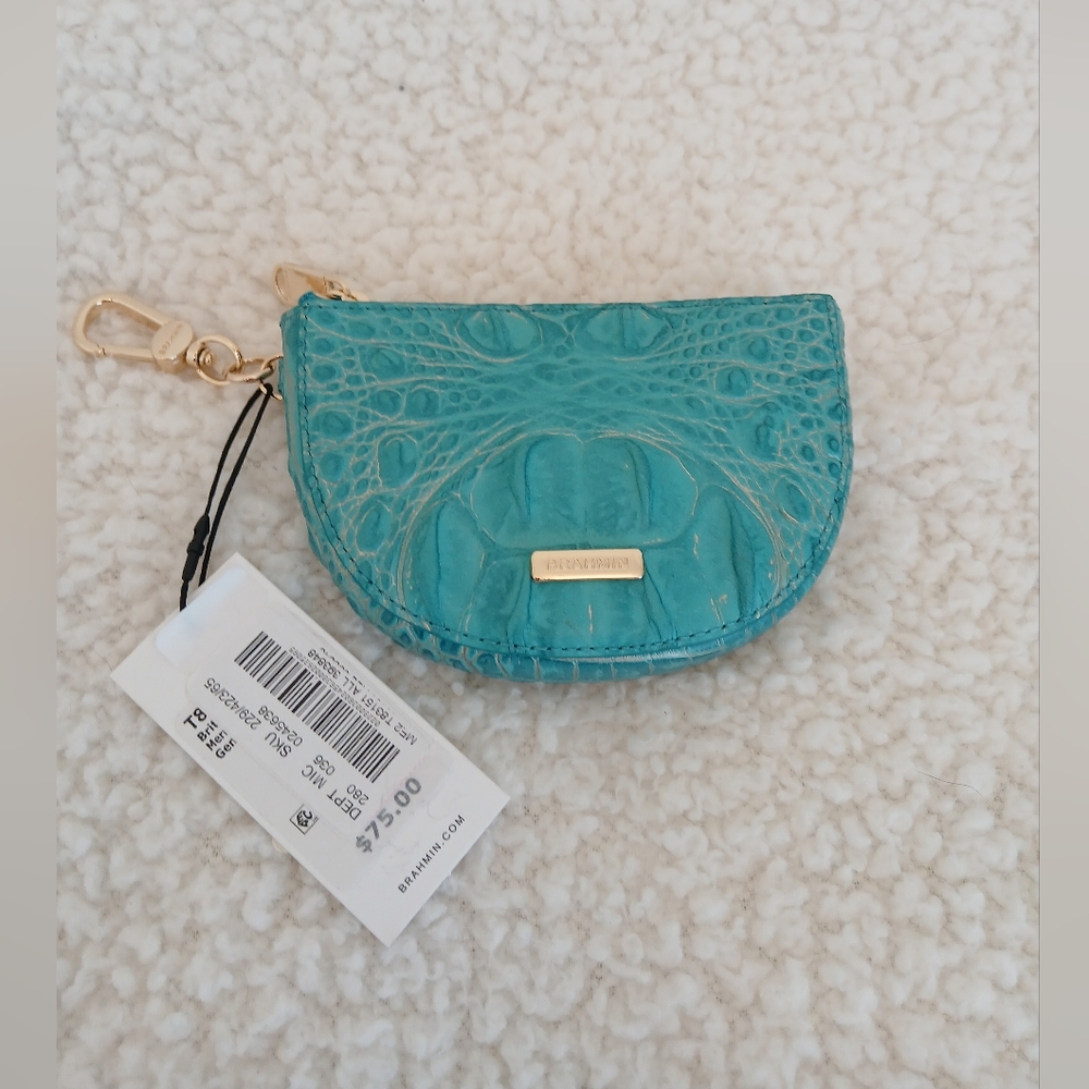 Brahmin Turquoise Coin Purse
